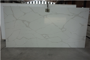 V0703 Calacatta White Marble Vein , Quartz Tiles & Slabs , Floor Covering Tiles, Quartz Wall Covering Tiles,Quartz Skirting
